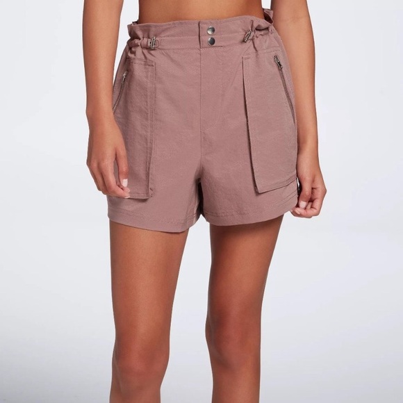 NWT Calia Journey Collection High-Rise Relaxed Fit Shorts Hazy Plum Paperbag S - Picture 2 of 11